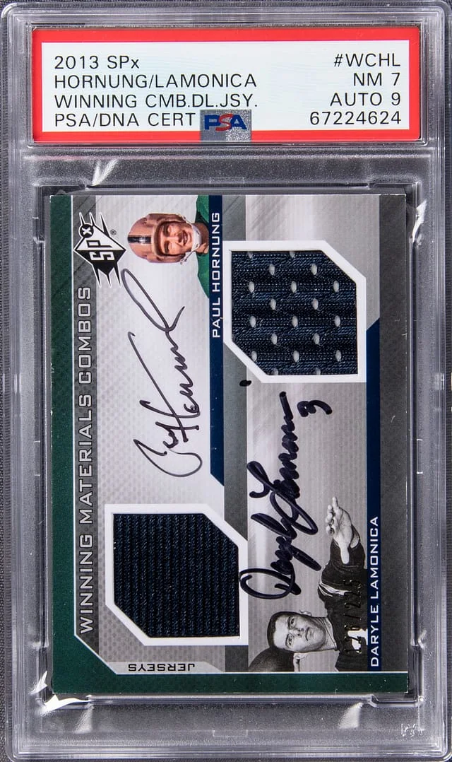 2013 Upper Deck SPx Paul Hornung/Daryle Lamonica Winning Combos Dual Jerseys #WC-HL card image