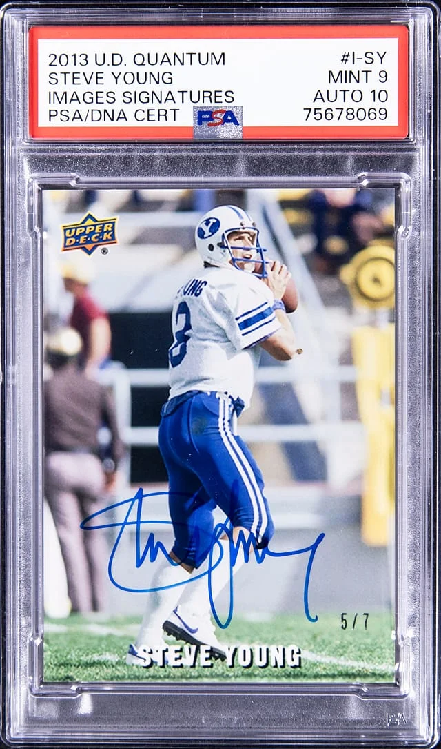 2013 Upper Deck Steve Young Quantum Images Signatures #I-SY card image