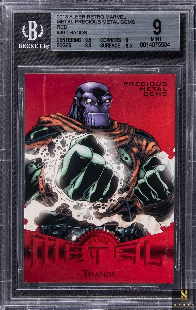 2013 Upper Deck Thanos Fleer Retro Marvel Metal Precious Metal Gems (PMG) Red #39 card image