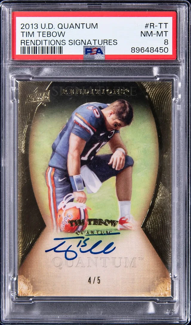 2013 Upper Deck Tim Tebow Quantum Renditions Signatures #R-TT card image
