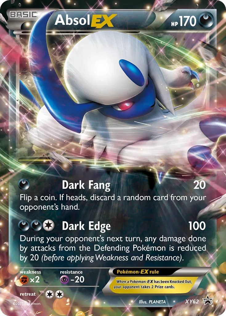 2013 XY Black Star Promos Absol-EX #XY62 card image