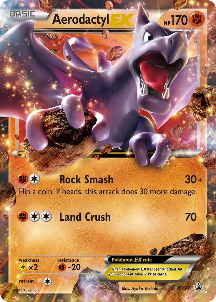 2013 XY Black Star Promos Aerodactyl-EX #XY97 card image