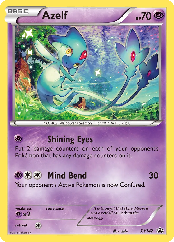 2013 XY Black Star Promos Azelf #XY142 card image