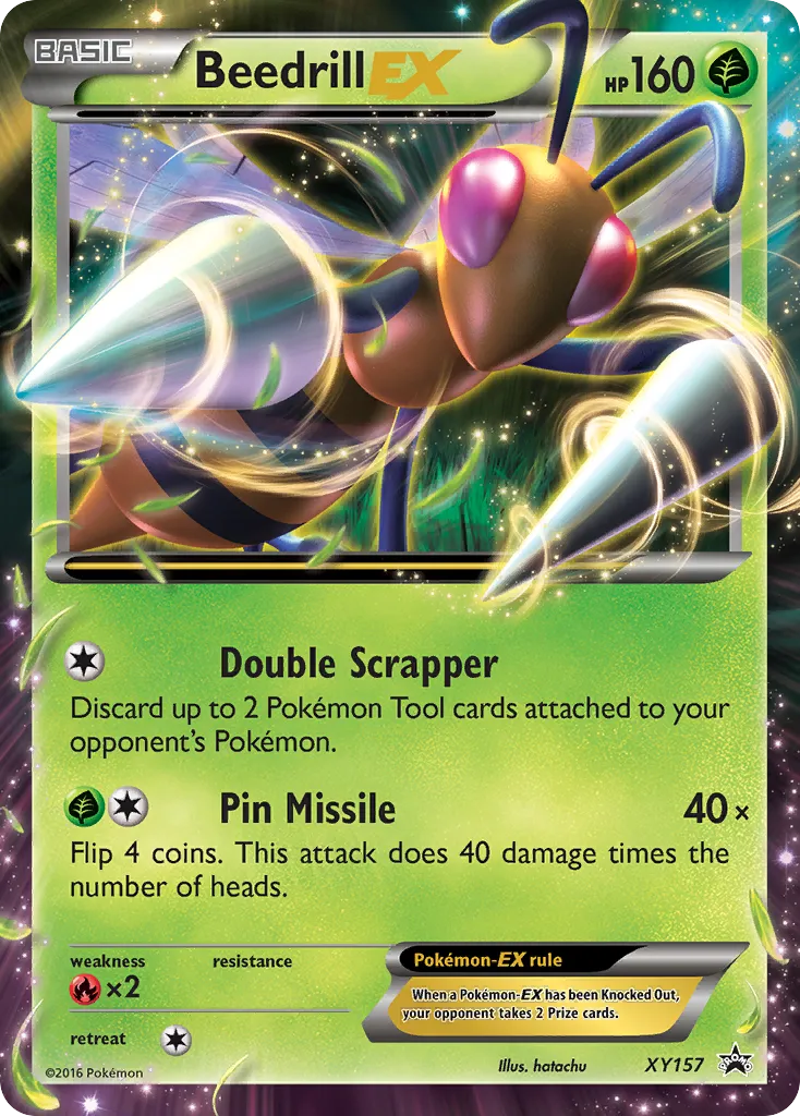 2013 XY Black Star Promos Beedrill-EX #XY157 card image