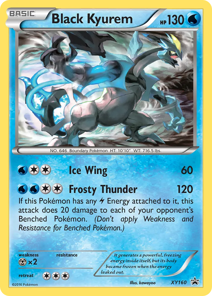 2013 XY Black Star Promos Black Kyurem #XY80 card image