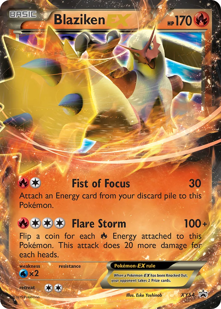 2013 XY Black Star Promos Blaziken-EX #XY54 card image