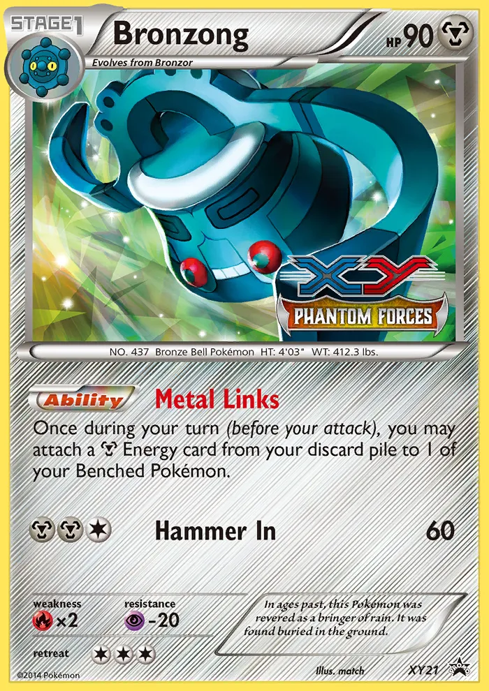 2013 XY Black Star Promos Bronzong #XY21 card image