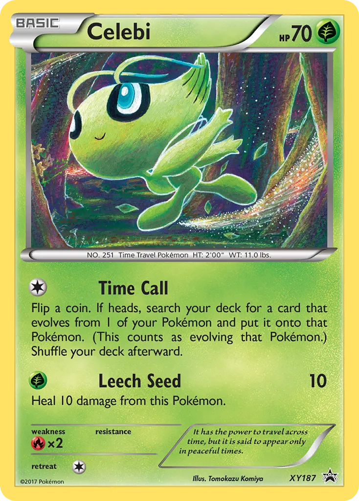 2013 XY Black Star Promos Celebi #XY187 card image