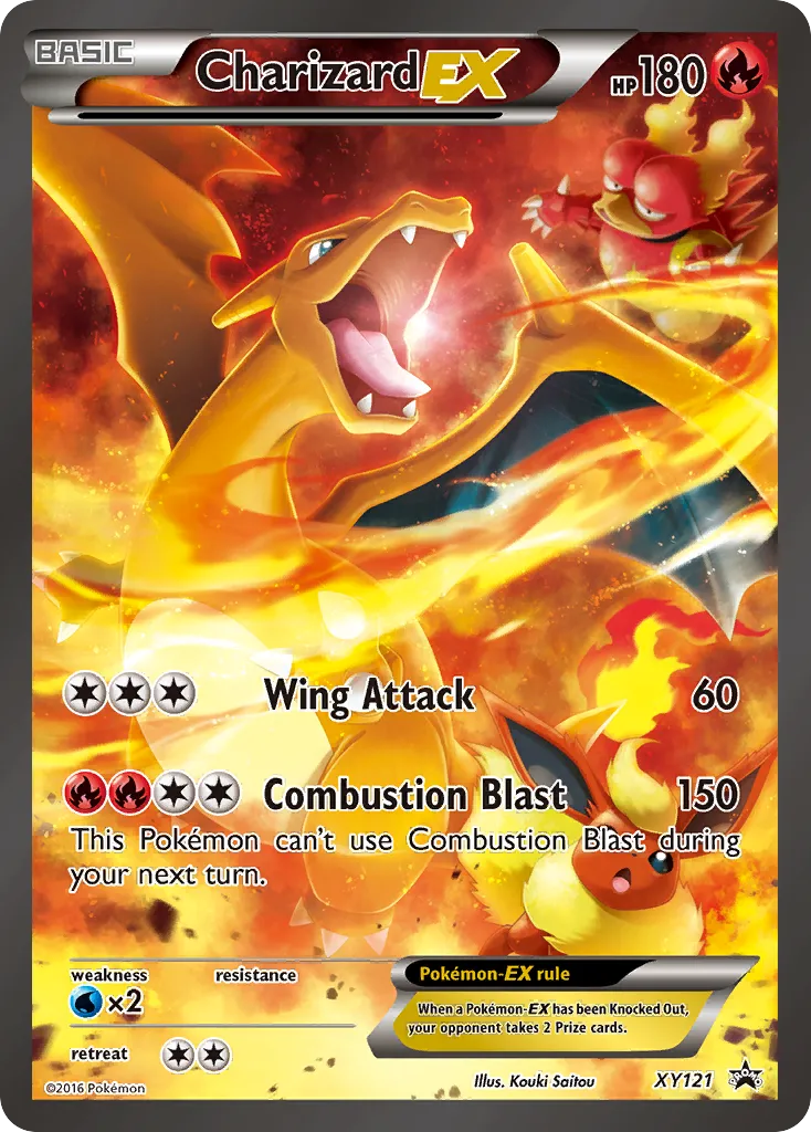 2013 XY Black Star Promos Charizard-EX #XY121 card image