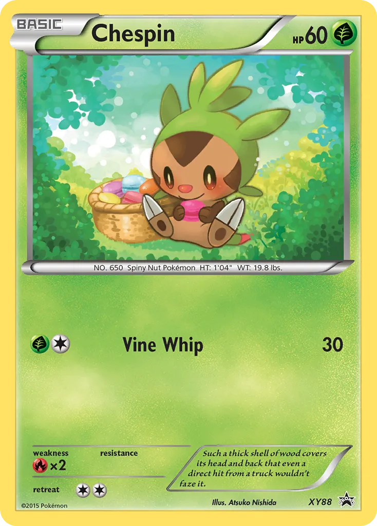 2013 XY Black Star Promos Chespin #XY88 card image