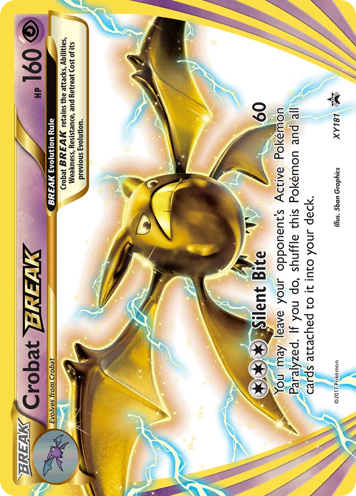 2013 XY Black Star Promos Crobat BREAK #XY181 card image