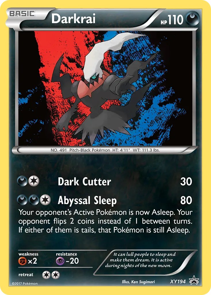 2013 XY Black Star Promos Darkrai #XY194 card image