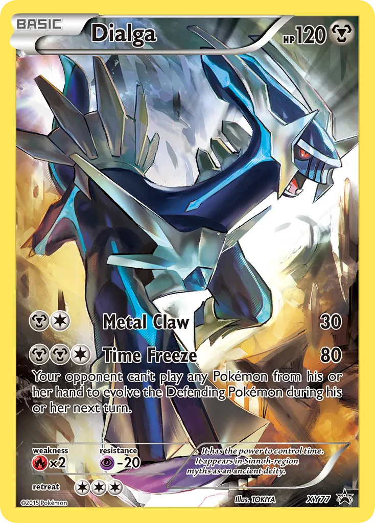 2013 XY Black Star Promos Dialga #XY77 card image