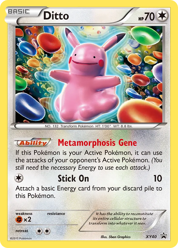 2013 XY Black Star Promos Ditto #XY40 card image