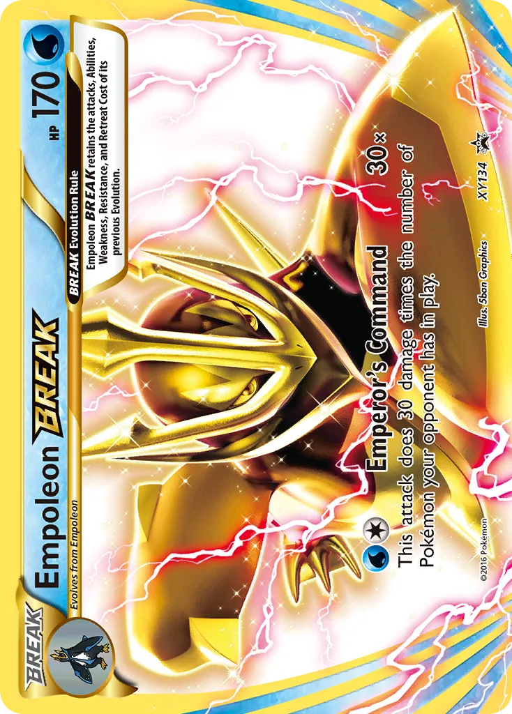 2013 XY Black Star Promos Empoleon BREAK #XY134 card image