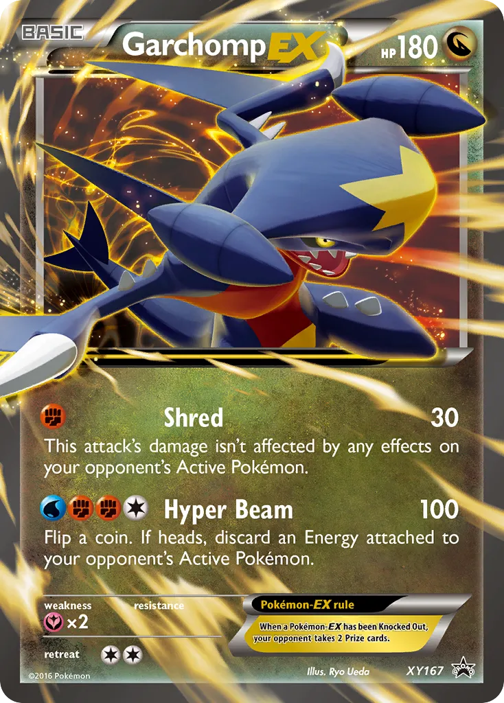 2013 XY Black Star Promos Garchomp-EX #XY167 card image