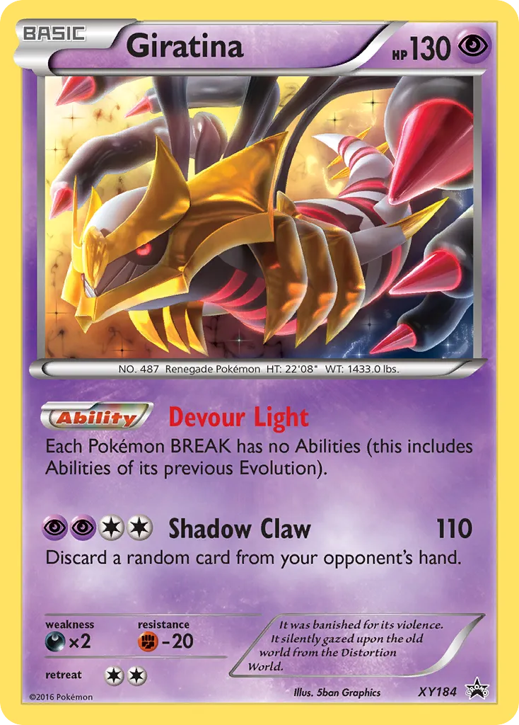2013 XY Black Star Promos Giratina #XY184 card image
