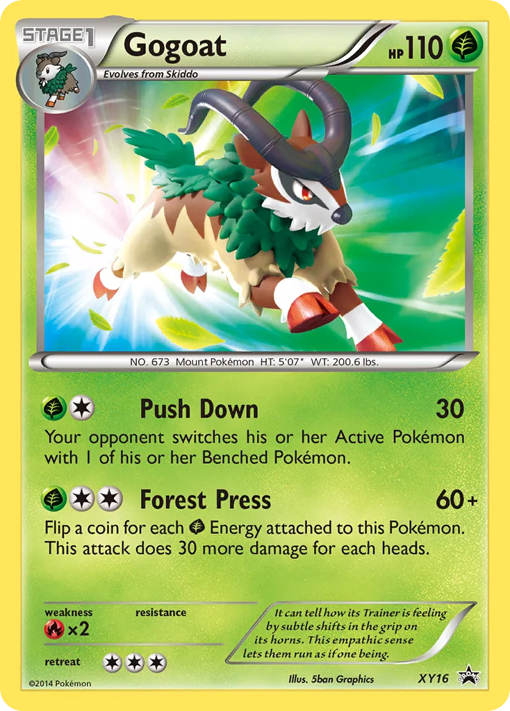2013 XY Black Star Promos Gogoat #XY16 card image