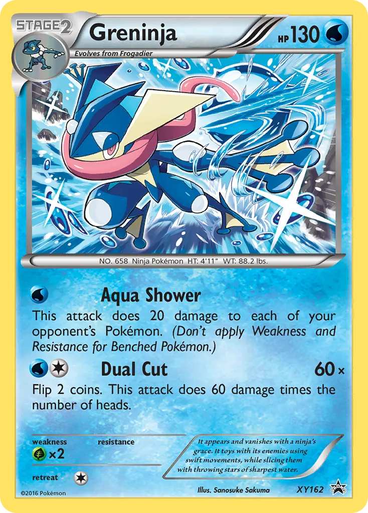 2013 XY Black Star Promos Greninja #XY162 card image