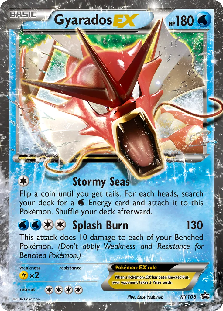 2013 XY Black Star Promos Gyarados-EX #XY106 card image