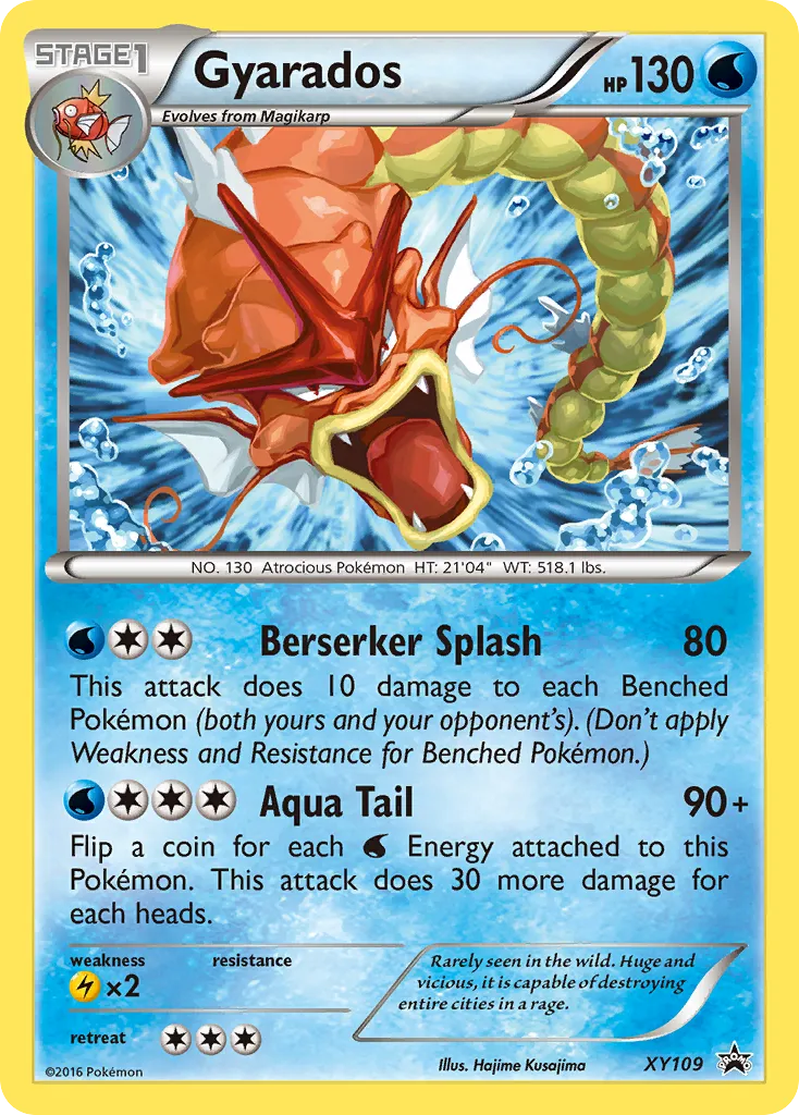2013 XY Black Star Promos Gyarados #XY109 card image