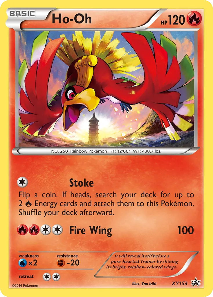 2013 XY Black Star Promos Ho-Oh #XY153 card image