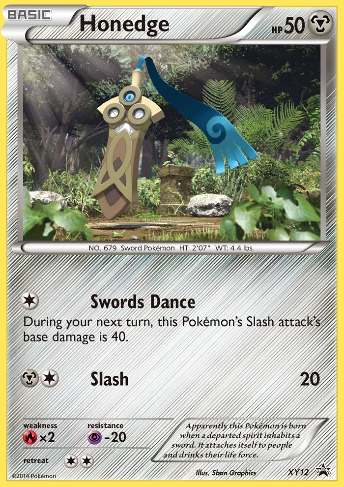2013 XY Black Star Promos Honedge #XY12 card image