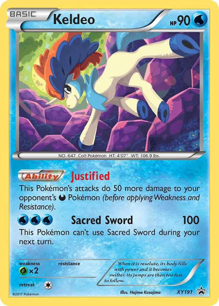 2013 XY Black Star Promos Keldeo #XY191 card image