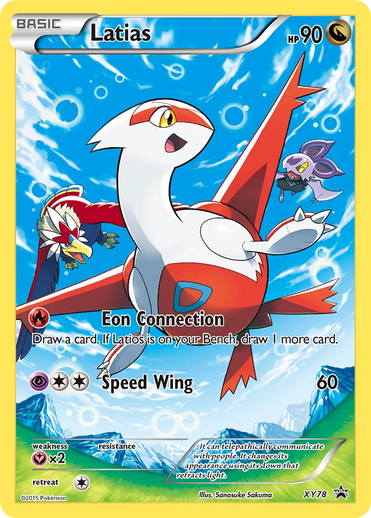 2013 XY Black Star Promos Latias #XY78 card image