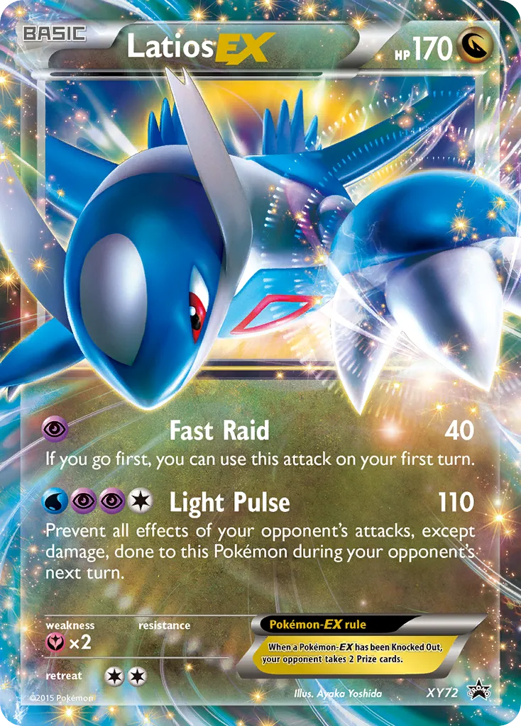 2013 XY Black Star Promos Latios-EX #XY72 card image