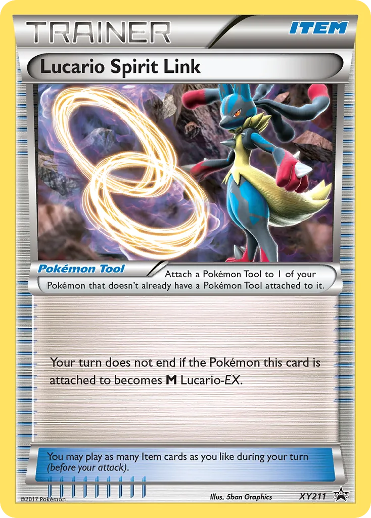 2013 XY Black Star Promos Lucario Spirit Link #XY211 card image