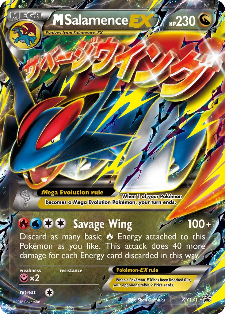 2013 XY Black Star Promos M Salamence-EX #XY171 card image