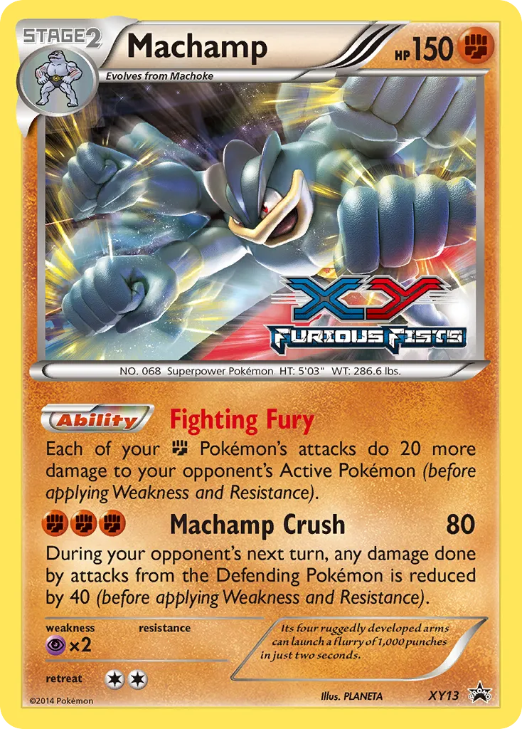 2013 XY Black Star Promos Machamp #XY13 card image
