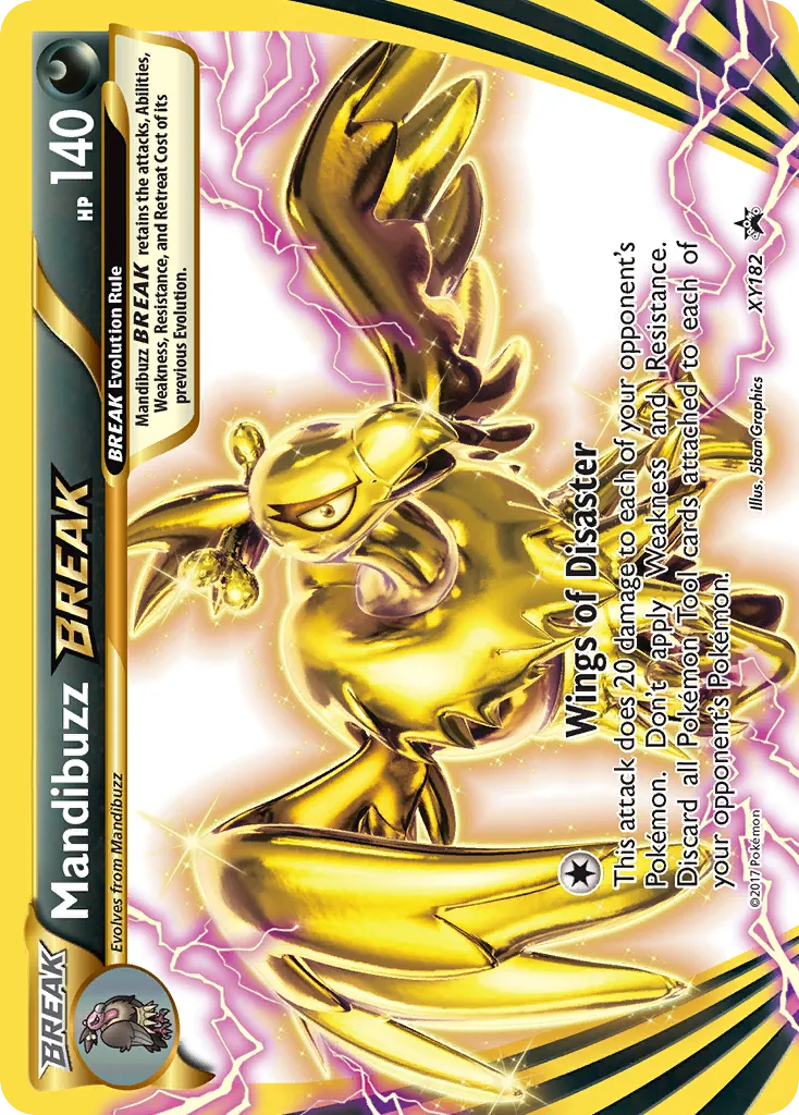 2013 XY Black Star Promos Mandibuzz BREAK #XY182 card image