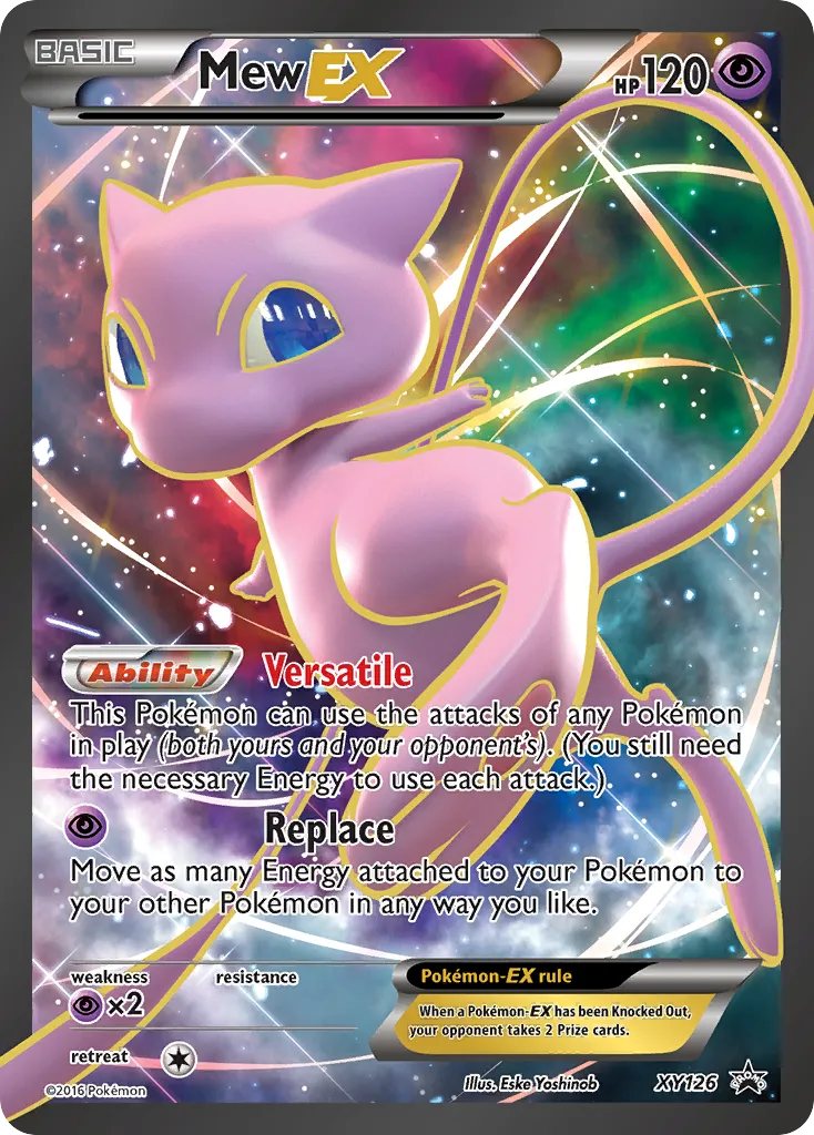 2013 XY Black Star Promos Mew-EX #XY126 card image