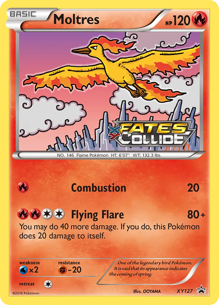 2013 XY Black Star Promos Moltres #XY127 card image