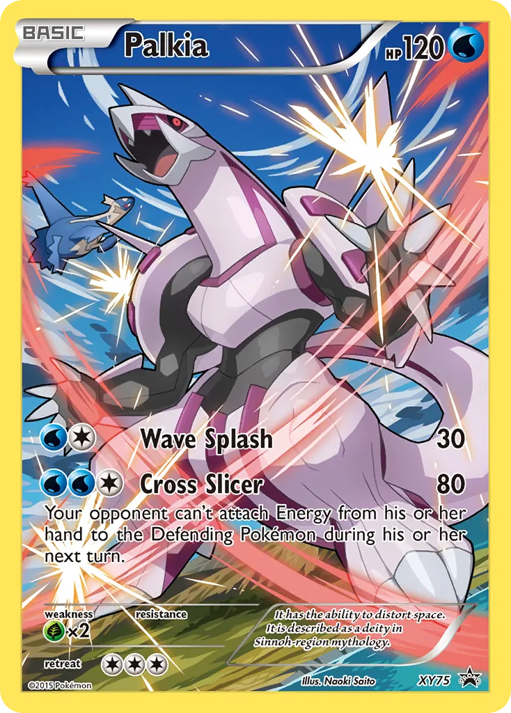 2013 XY Black Star Promos Palkia #XY75 card image