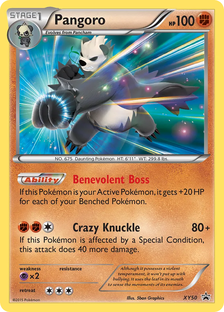 2013 XY Black Star Promos Pangoro #XY50 card image