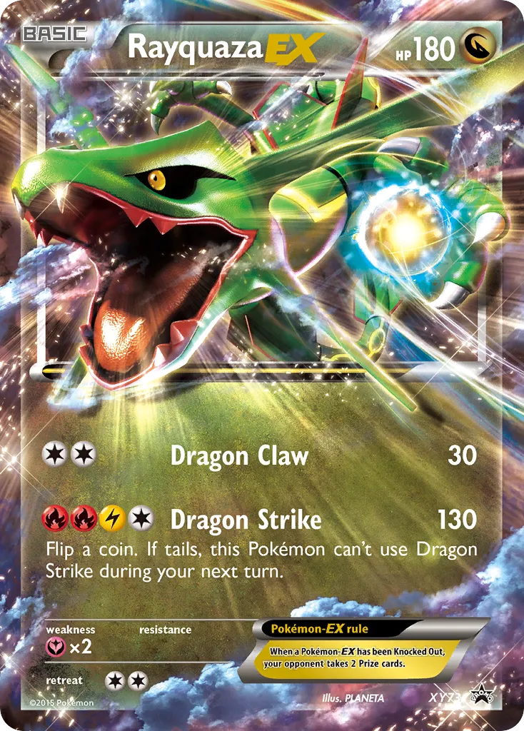 2013 XY Black Star Promos Rayquaza-EX #XY73 card image