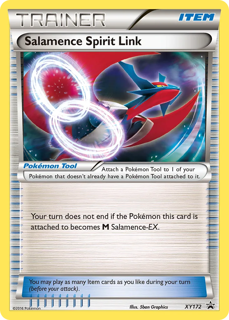2013 XY Black Star Promos Salamence Spirit Link #XY172 card image