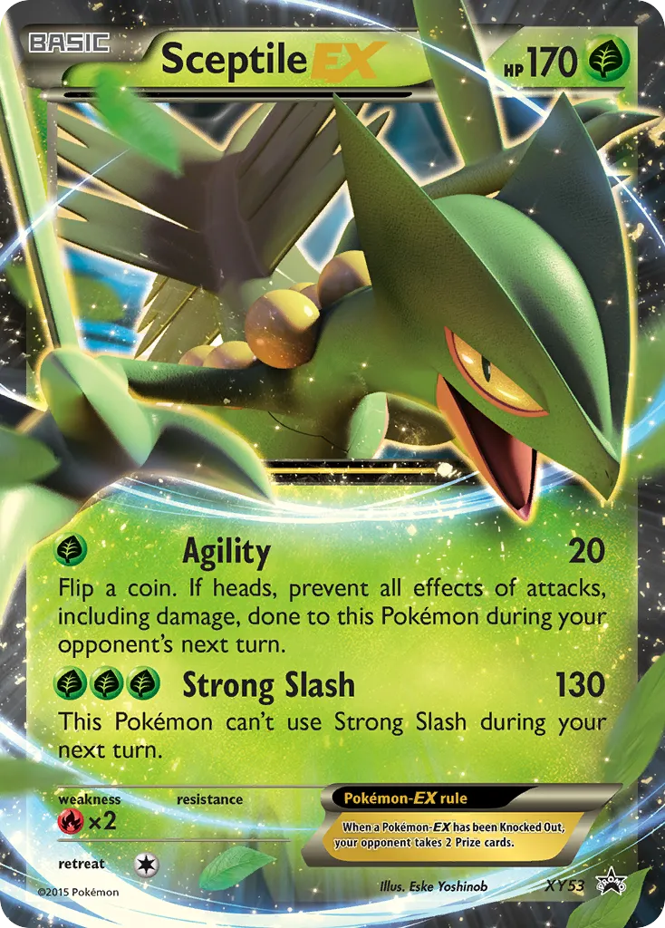 2013 XY Black Star Promos Sceptile-EX #XY53 card image