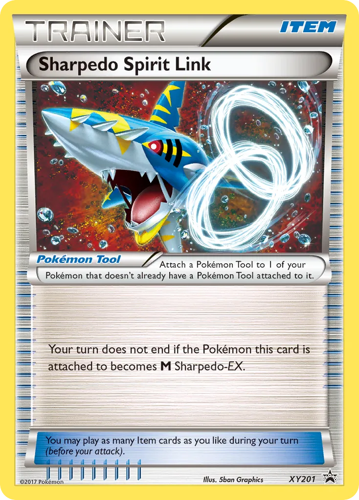 2013 XY Black Star Promos Sharpedo Spirit Link #XY201 card image