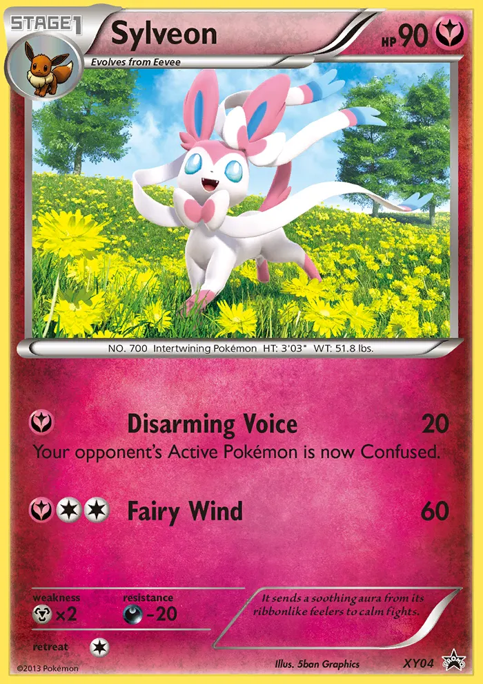 2013 XY Black Star Promos Sylveon #XY04 card image