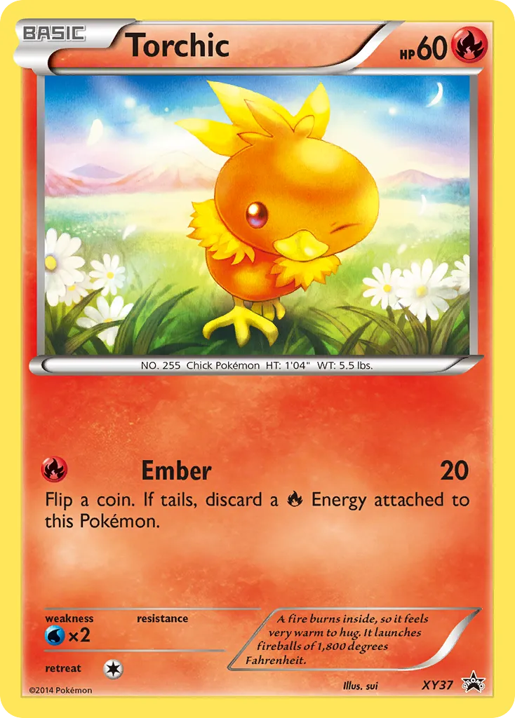 2013 XY Black Star Promos Torchic #XY37 card image