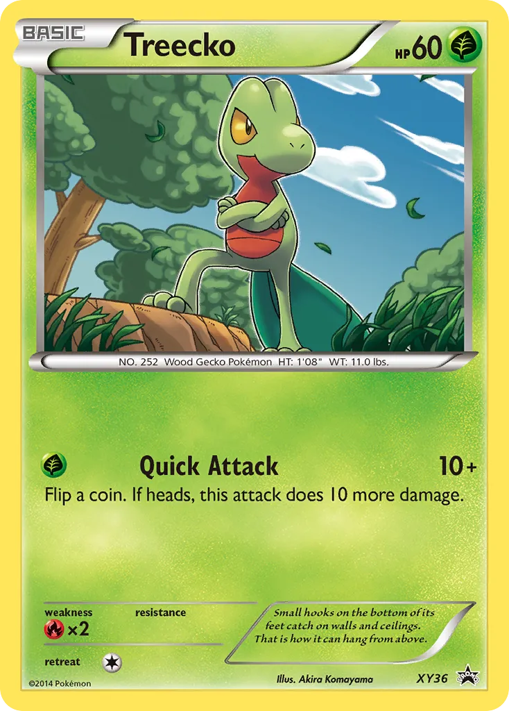 2013 XY Black Star Promos Treecko #XY36 card image