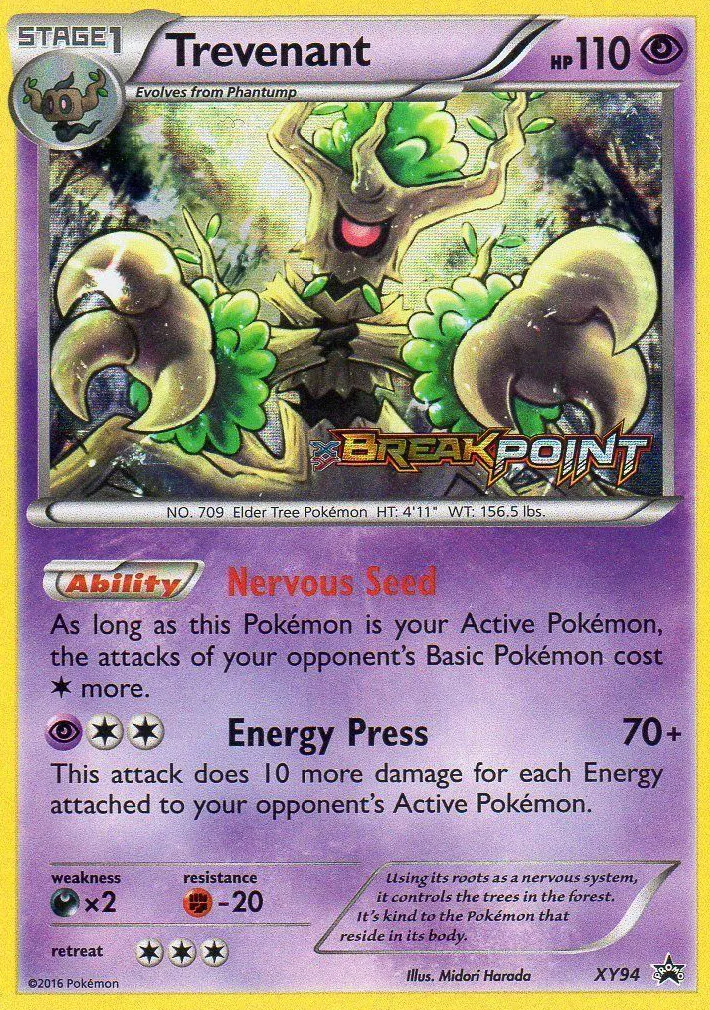 2013 XY Black Star Promos Trevenant #XY14 card image