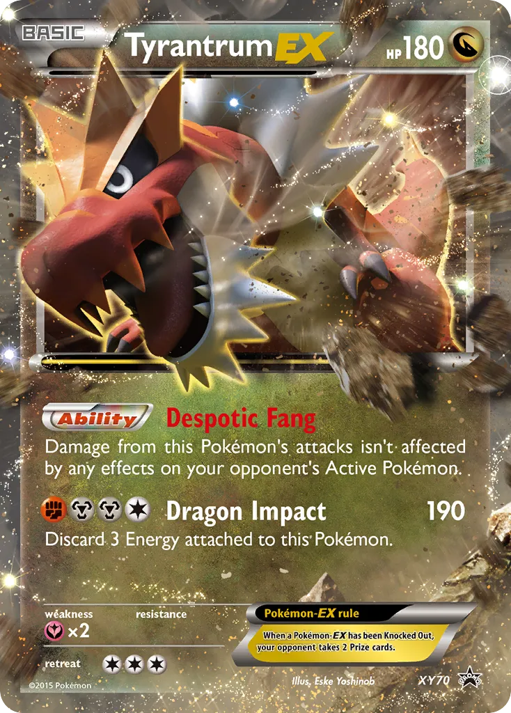 2013 XY Black Star Promos Tyrantrum-EX #XY70 card image