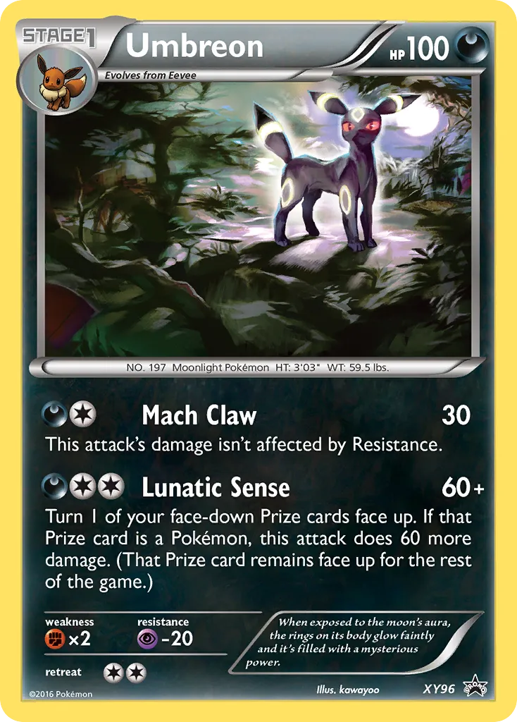 2013 XY Black Star Promos Umbreon #XY96 card image