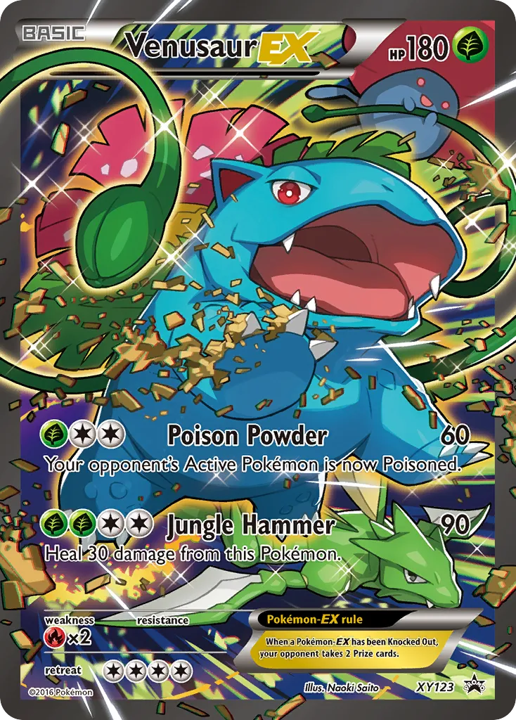 2013 XY Black Star Promos Venusaur-EX #XY123 card image
