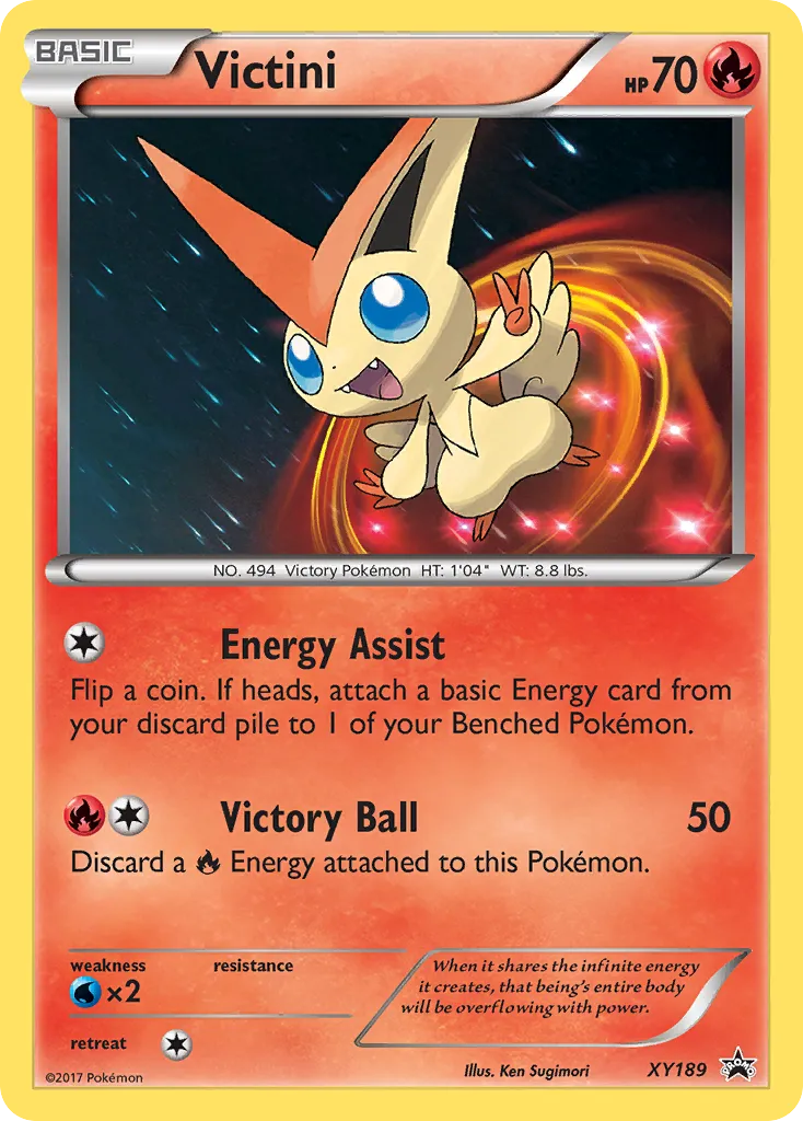 2013 XY Black Star Promos Victini #XY117 card image